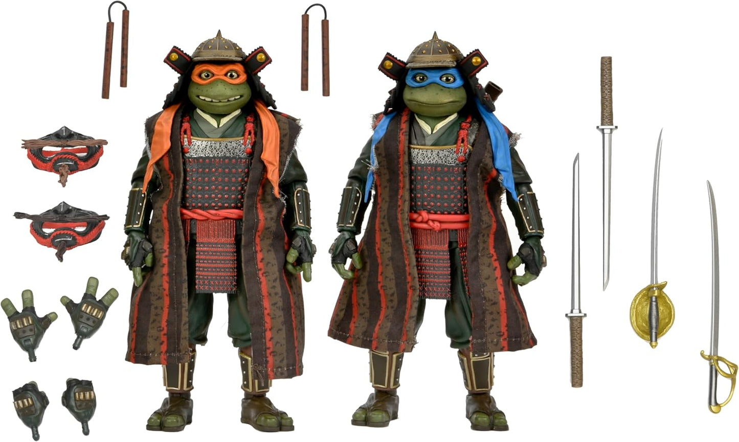 Neca Ultimate Teenage Mutant Ninja Turtles 3 Turtles in Time - Samurai Leonardo & Michelangelo