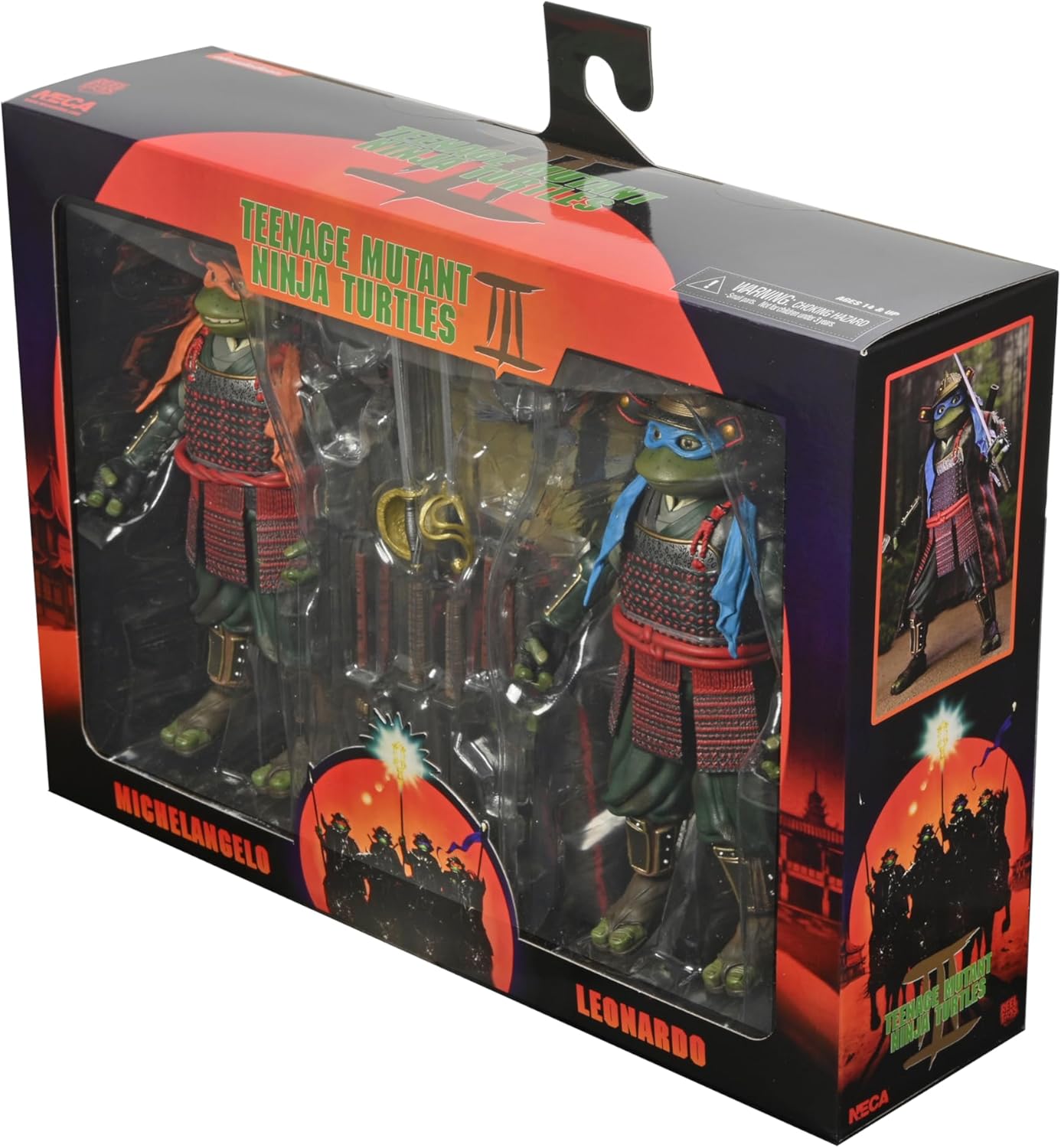 Neca Ultimate Teenage Mutant Ninja Turtles 3 Turtles in Time - Samurai Leonardo & Michelangelo