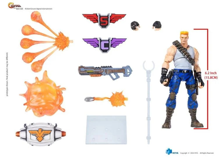 Hiya Toys 1/12 Contra: Operation Galuga - Bill Rizer