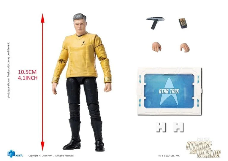 Hiya Toys Exquisite Mini Series 1/18 Star Trek Strange New Worlds - Pike