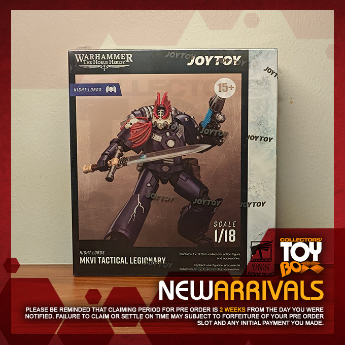 Joytoy 1/18 Warhammer The Horus Heresy Night Lords - MKVI Tactical Legionary