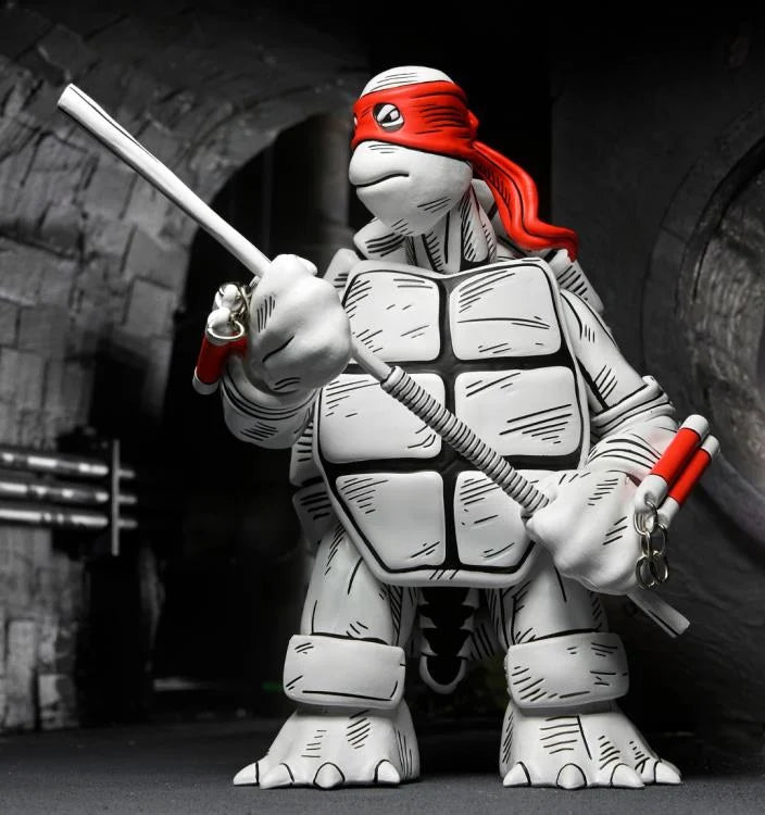 Neca Teenage Mutant Ninja Turtles The First Sketch Turtles (Black & White) 2-Pack