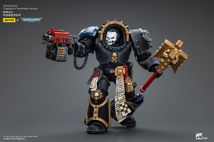 Joytoy 1/18 Warhammer 40k Ultramarines - Chaplain in Terminator Armour
