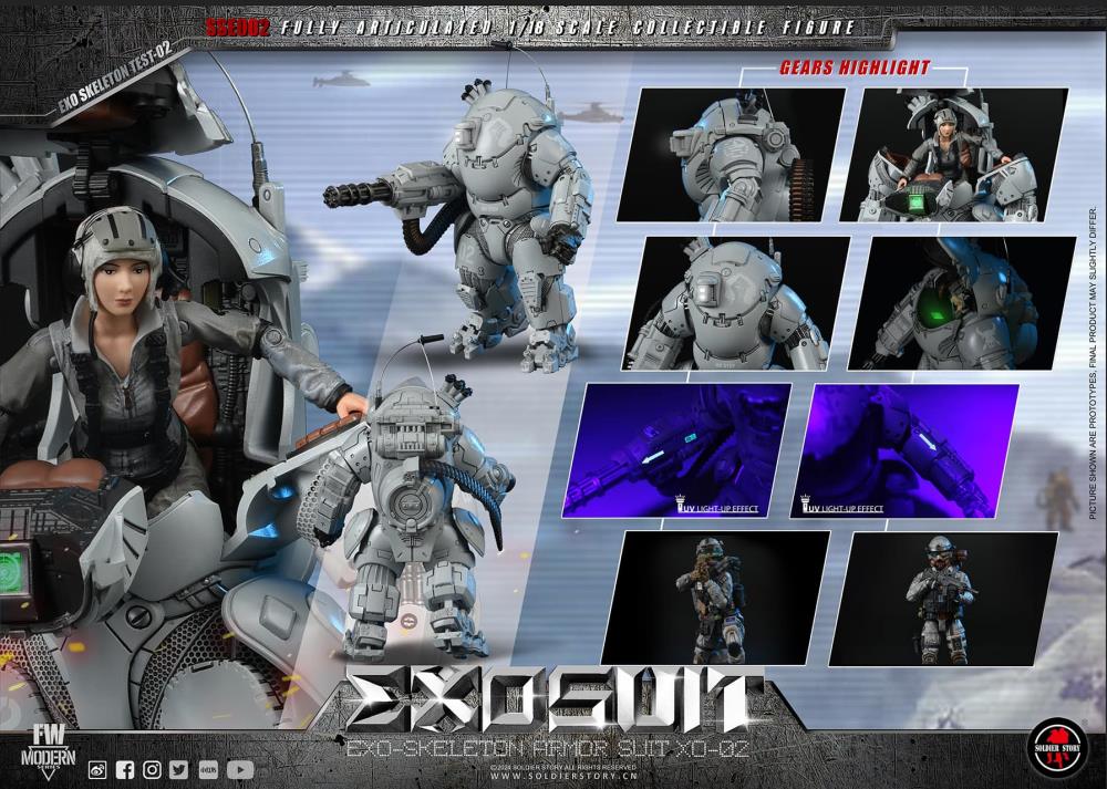 Soldier Story 1/18 EXO - XO-02 Skeleton Armor Suit