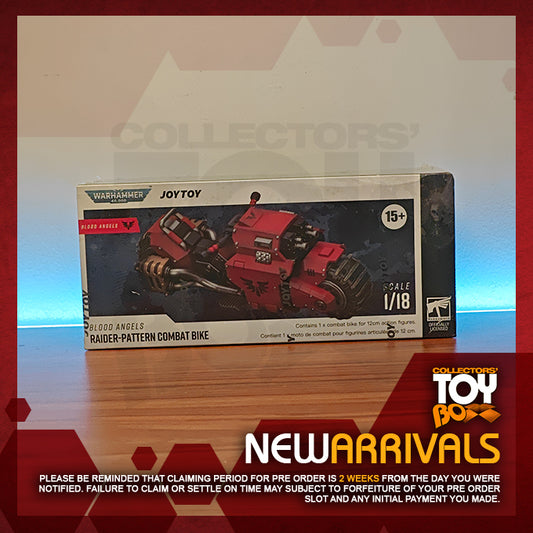 Joytoy 1/18 Warhammer 40K Blood Angels Raider Pattern Combat Bike with Twin Linked Bolt Rifles