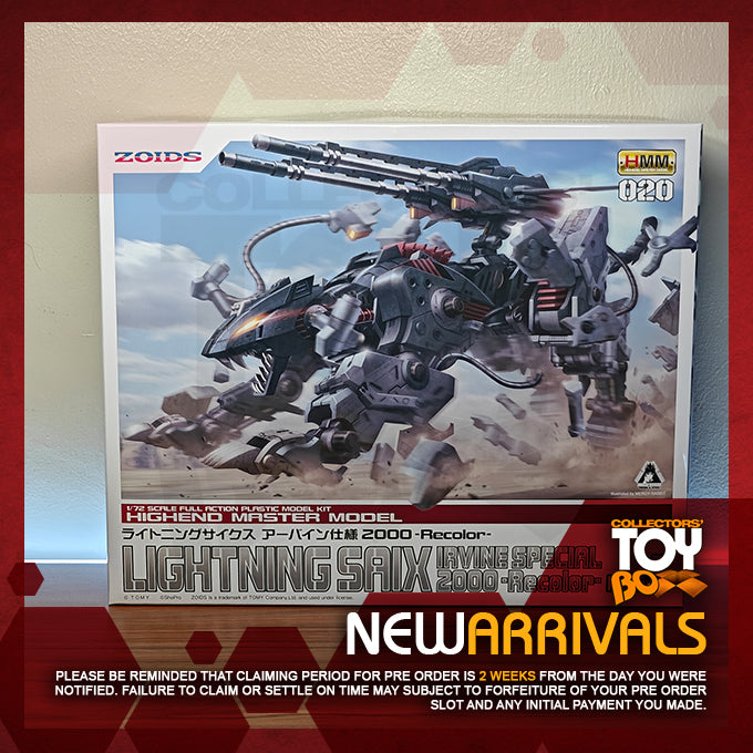 Kotobukiya HMM Zoids Lightning Saix Irvine Special 2000 Recolor [Model Kit]