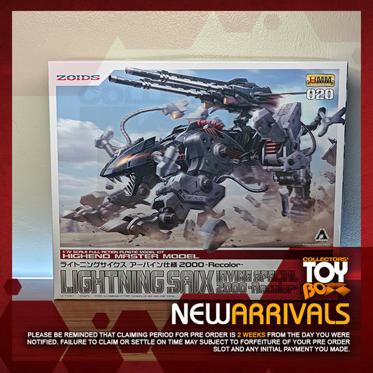 Kotobukiya HMM Zoids Lightning Saix Irvine Special 2000 Recolor [Model Kit]