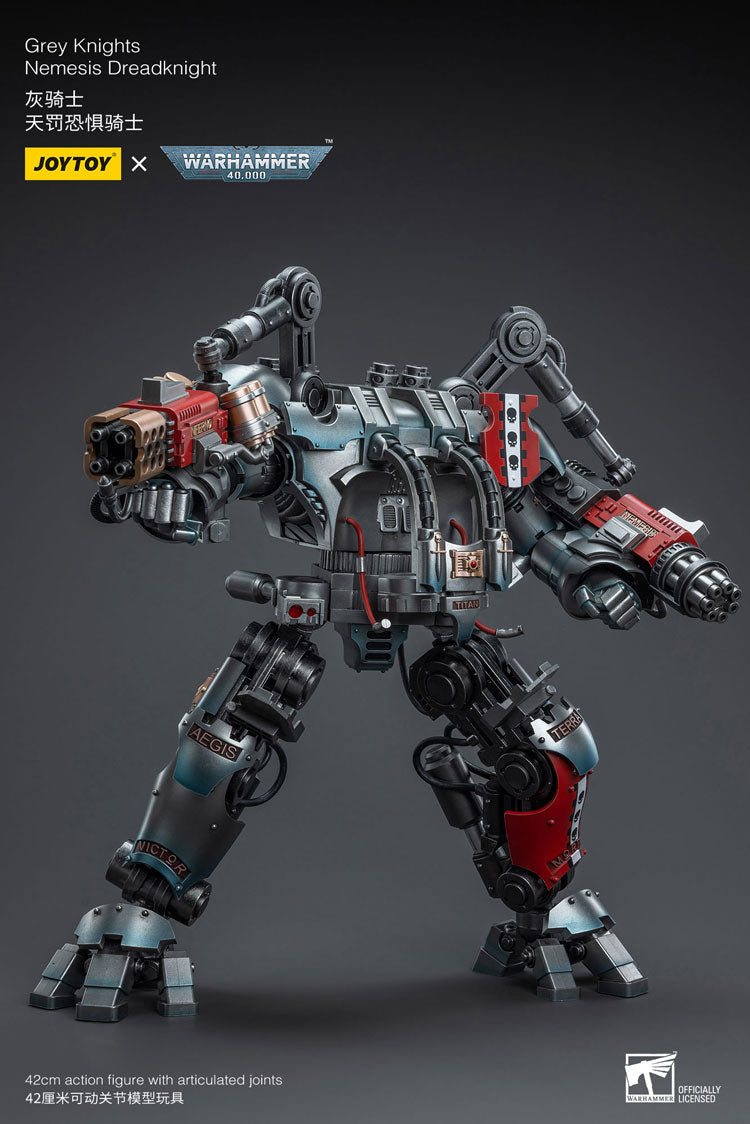 Joytoy 1/18 Warhammer 40K Grey Knights Nemesis Dreadknight with Terminator Caddon Vibova
