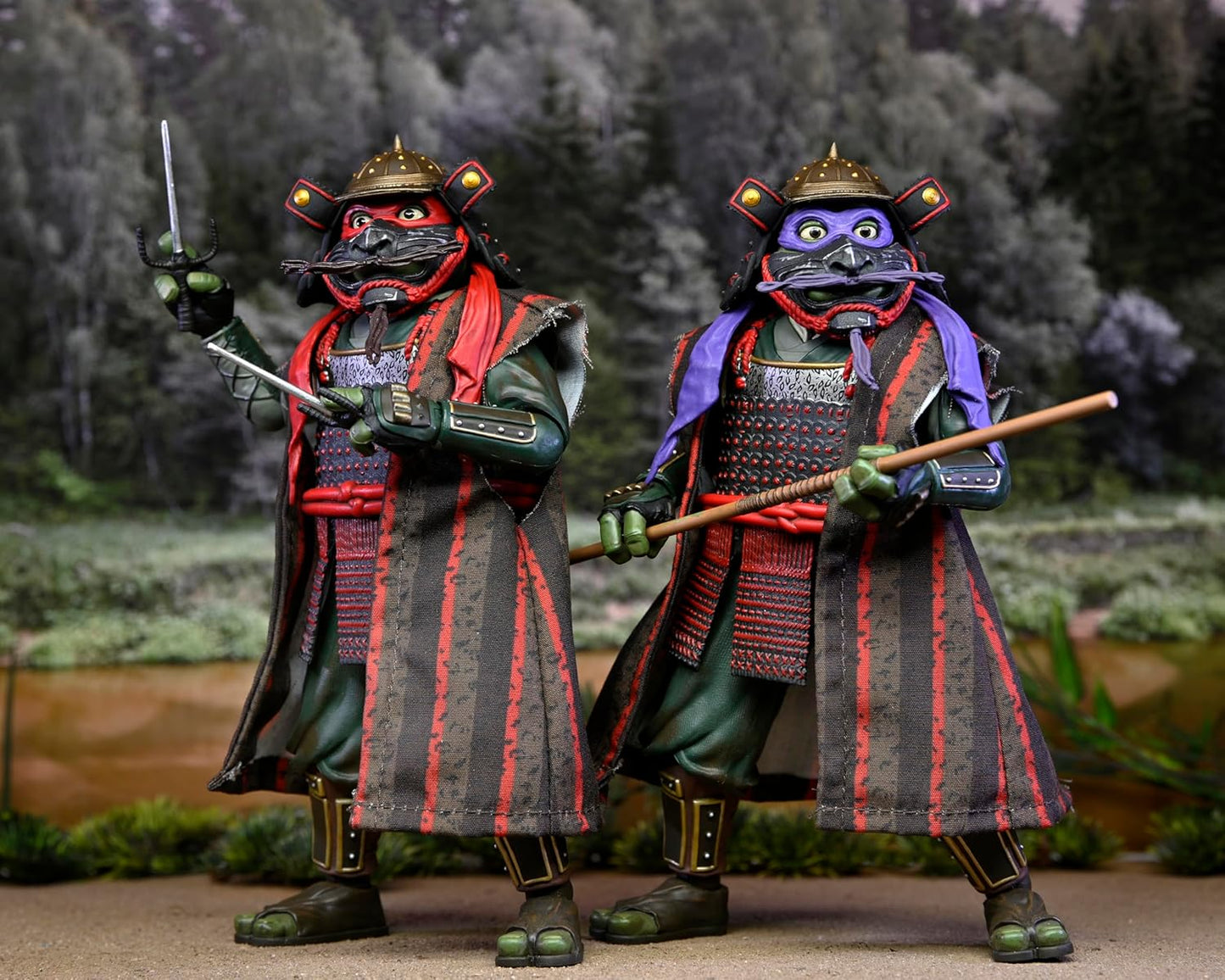 Neca Ultimate Teenage Mutant Ninja Turtles 3 Turtles in Time - Samurai Raphael & Donatello