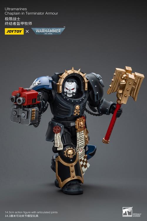 Joytoy 1/18 Warhammer 40k Ultramarines - Chaplain in Terminator Armour