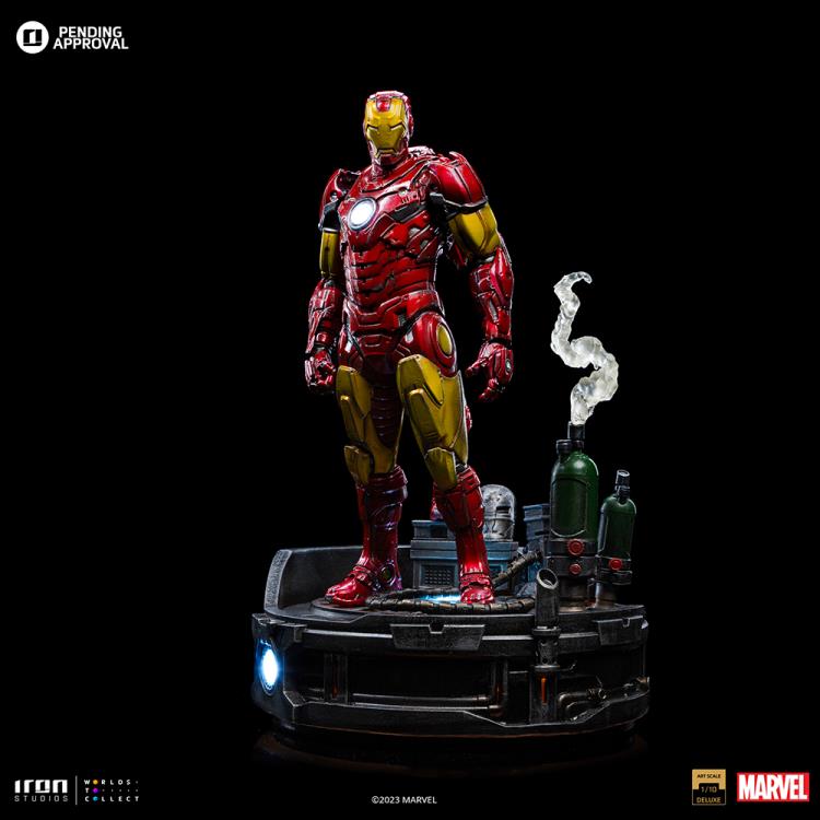 Toy Box Unleashed Iron Studios Art Scale 1/10 Marvel Comics Iron Man Unleashed [Deluxe ...