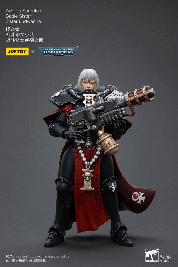 Joytoy 1/18 Warhammer 40k Adepta Sororitas Battle Sister Ludwenna