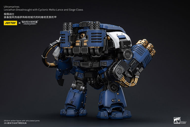 Joytoy 1/18 Warhammer The Horus Heresy Ultramarines Leviathan Dreadnought with Cyclonic Melta Lance and Siege Claw