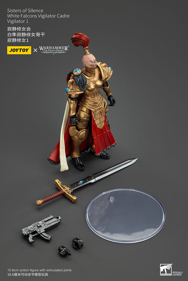Joytoy 1/18 Warhammer The Horus Heresy Sisters of Silence - White Falcons Vigilator Cadre Vigilator