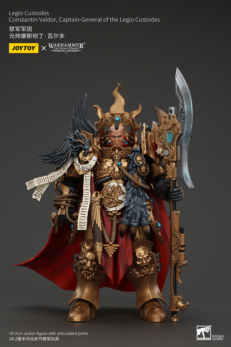 Joytoy 1/18 Warhammer The Horus Heresy Legio Custodes Constantin Valdor, Captain-General of the Legio Custodes