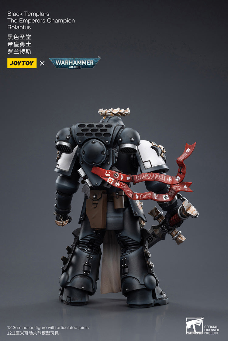 Joytoy 1/18 Warhammer 40k Black Templars The Emperors Champion Rolantus