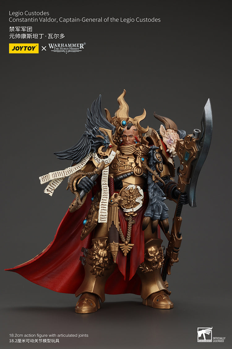 Joytoy 1/18 Warhammer The Horus Heresy Legio Custodes Constantin Valdor, Captain-General of the Legio Custodes