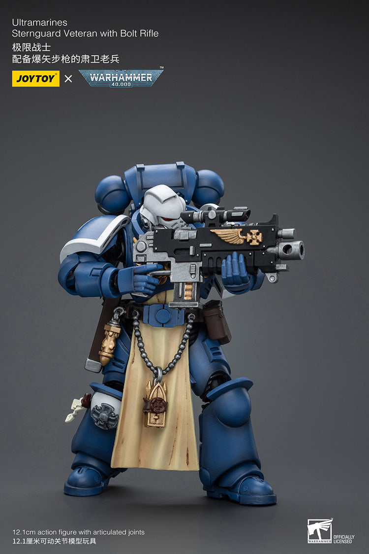 Joytoy 1/18 Warhammer 40k Ultramarines Sternguard Veteran with Bolt Rifle