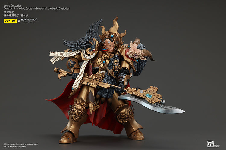 Joytoy 1/18 Warhammer The Horus Heresy Legio Custodes Constantin Valdor, Captain-General of the Legio Custodes