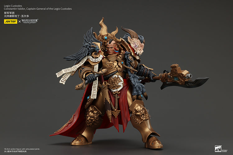 Joytoy 1/18 Warhammer The Horus Heresy Legio Custodes Constantin Valdor, Captain-General of the Legio Custodes