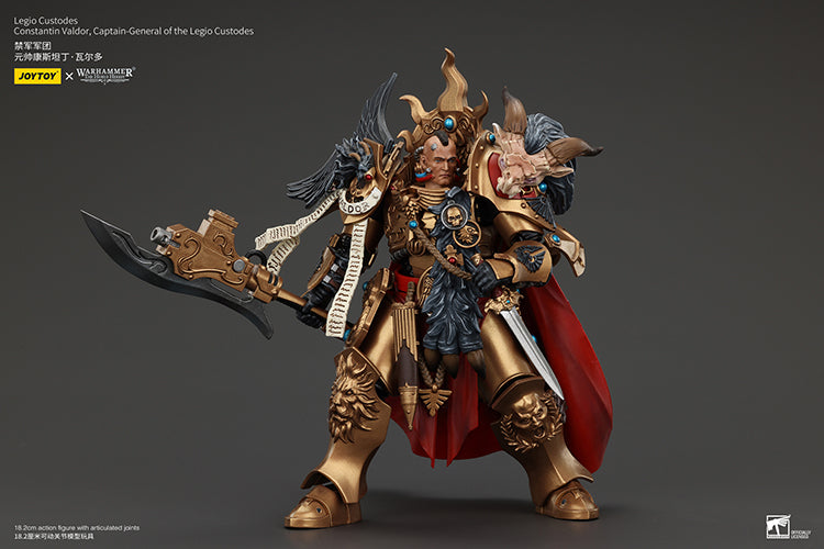Joytoy 1/18 Warhammer The Horus Heresy Legio Custodes Constantin Valdor, Captain-General of the Legio Custodes