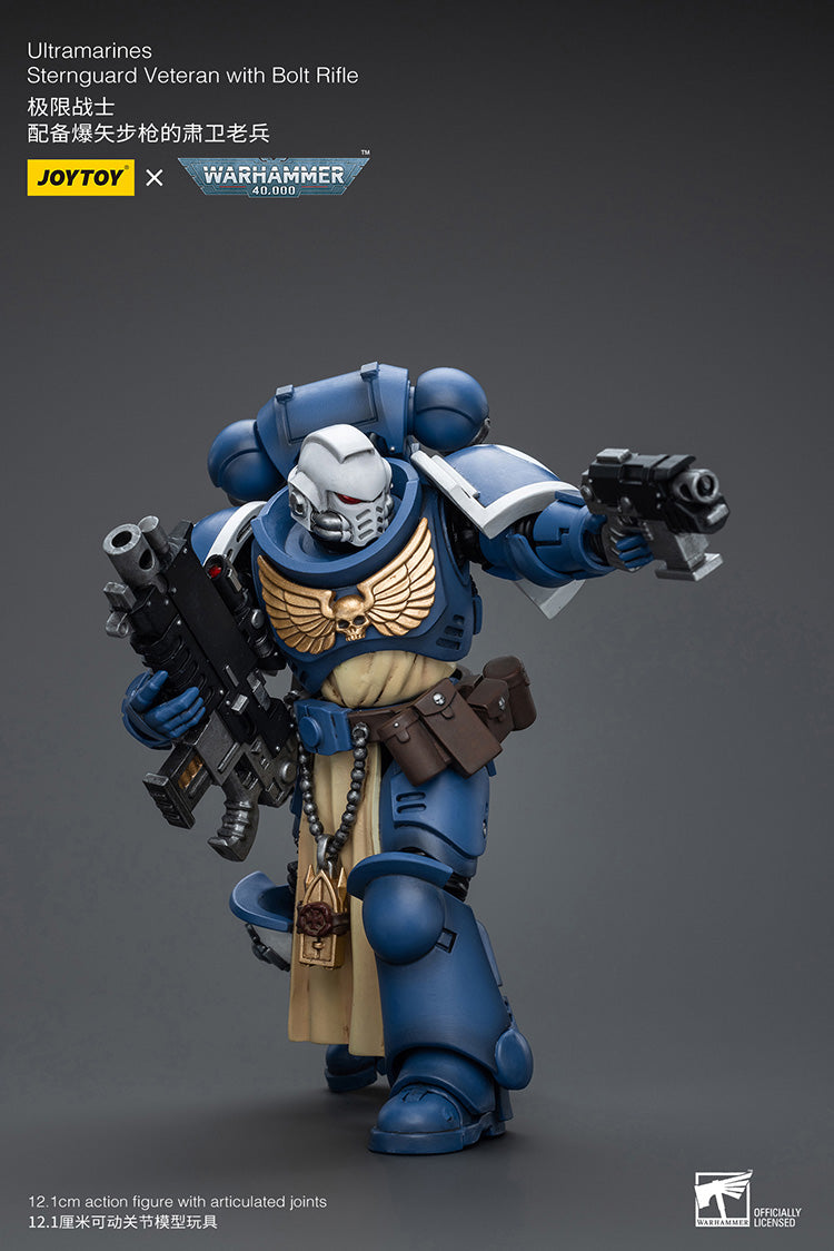 Joytoy 1/18 Warhammer 40k Ultramarines Sternguard Veteran with Bolt Rifle