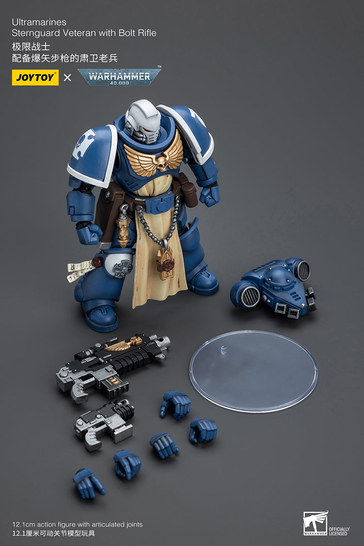 Joytoy 1/18 Warhammer 40k Ultramarines Sternguard Veteran with Bolt Rifle