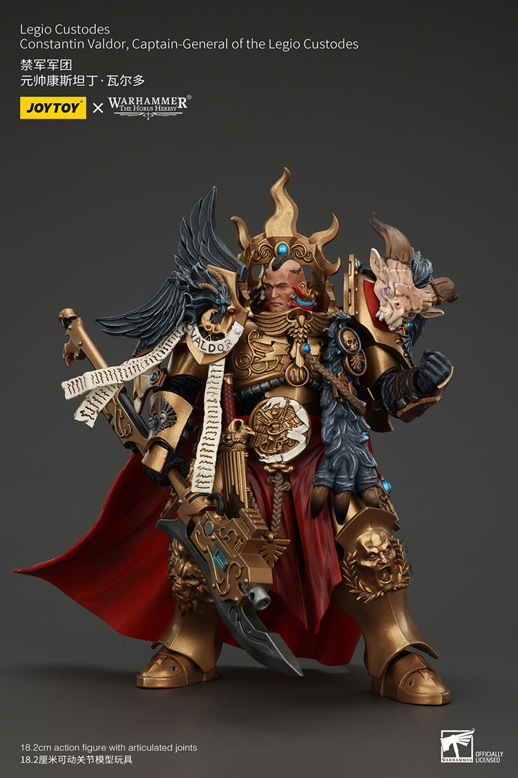 Joytoy 1/18 Warhammer The Horus Heresy Legio Custodes Constantin Valdor, Captain-General of the Legio Custodes