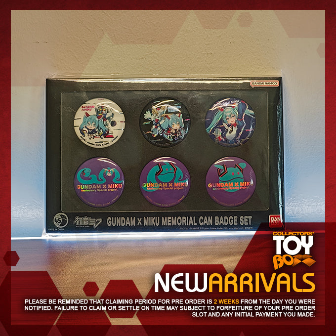 Bandai Namco Gundam x Miku Memorial Can Badge Set
