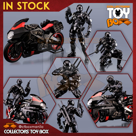 [BUNDLE] Flame Toys Furai Model Kit GI Joe Snake Eyes + Speed Cycle