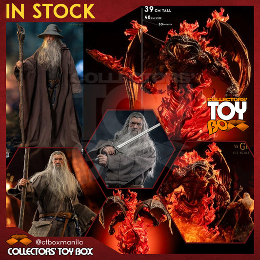 [BUNDLE] Hell Cat Studio 1/12 Grey Wizard Vs Abyss Demon Balrog Statue