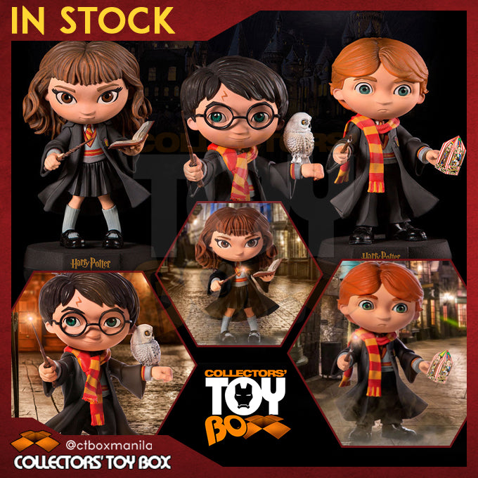 [BUNDLE] Iron Studios Mini Co Harry Potter - Harry Potter + Hermione Granger + Ron Weasley Set
