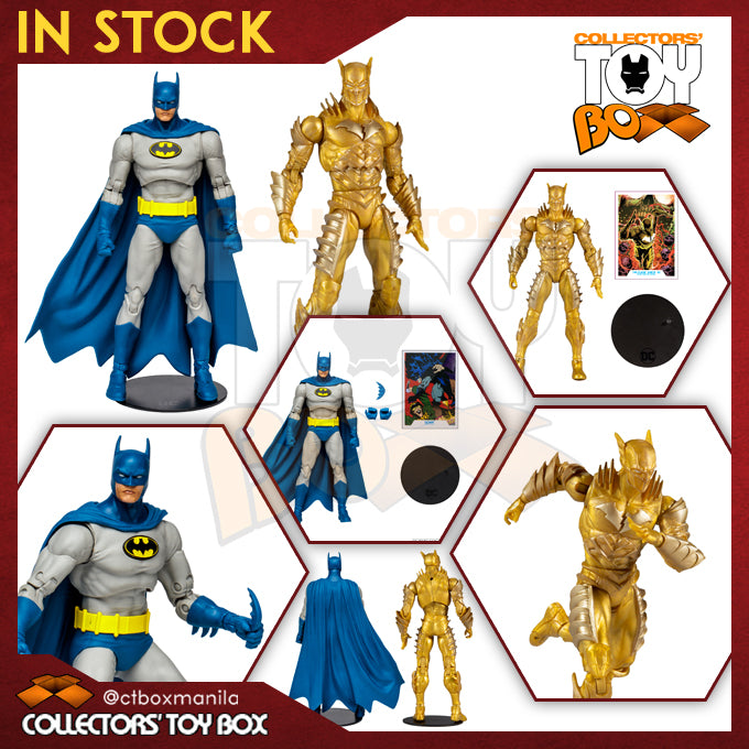 [BUNDLE] McFarlane Toys DC Knightfall Batman + Flash Earth-52 Red Death Gold Version