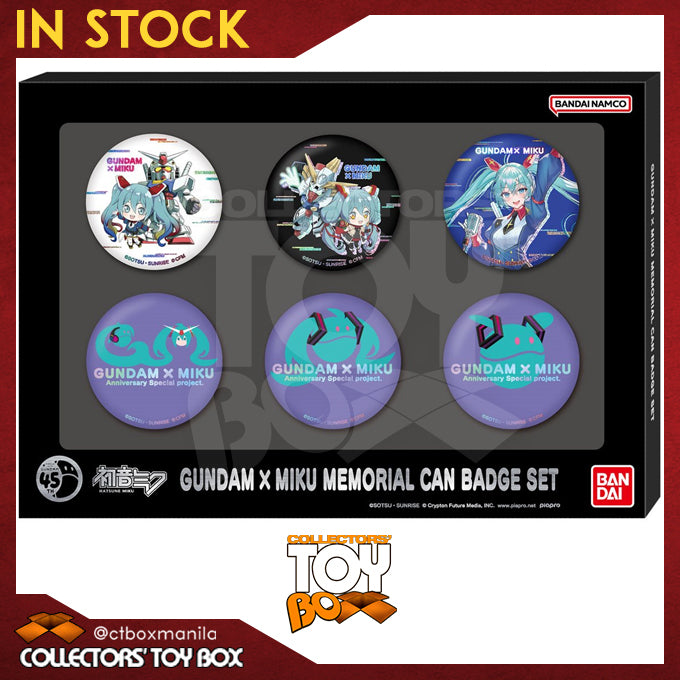Bandai Namco Gundam x Miku Memorial Can Badge Set