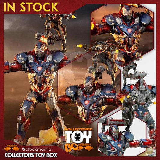 Iron Studios Art Scale 1/10 Marvel Avengers Endgame Iron Patriot and Rocket Raccoon