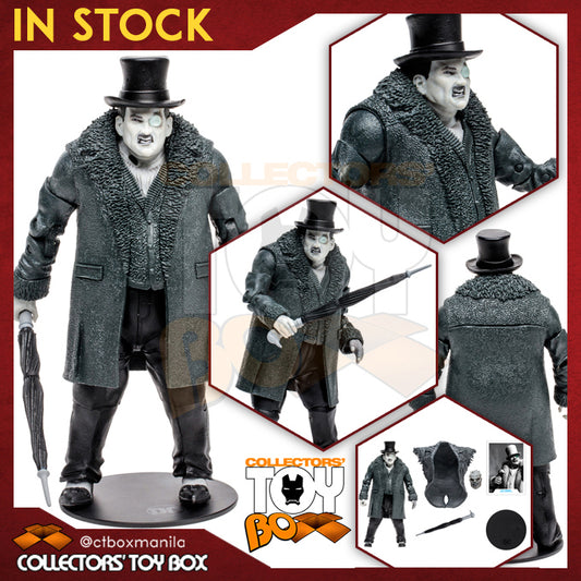 McFarlane Toys DC Batman Arkham City Penguin B&W (Solomon Grundy BAF) (Gold Label)
