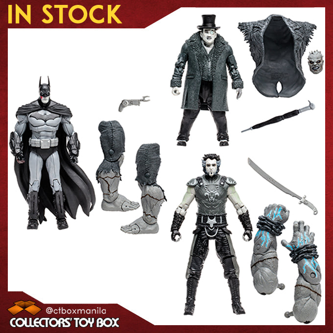 [BUNDLE] McFarlane Toys DC Batman Arkham City Set B&W (Solomon Grundy) [Gold Label]