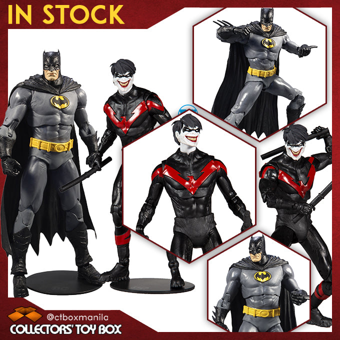 [BUNDLE] McFarlane Toys DC Three Jokers Batman + Death of the Family Nightwing Joker
