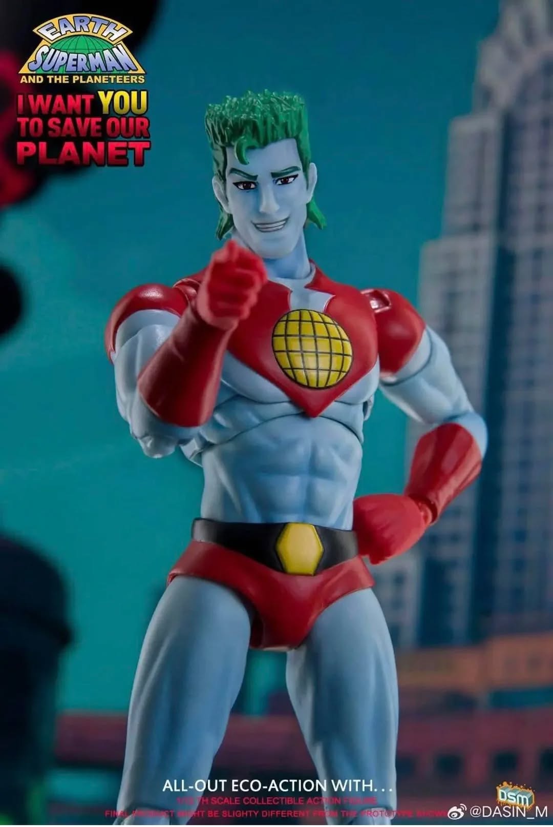 Dasin 1/12 Captain Planet Earth Superman and the Planeteers