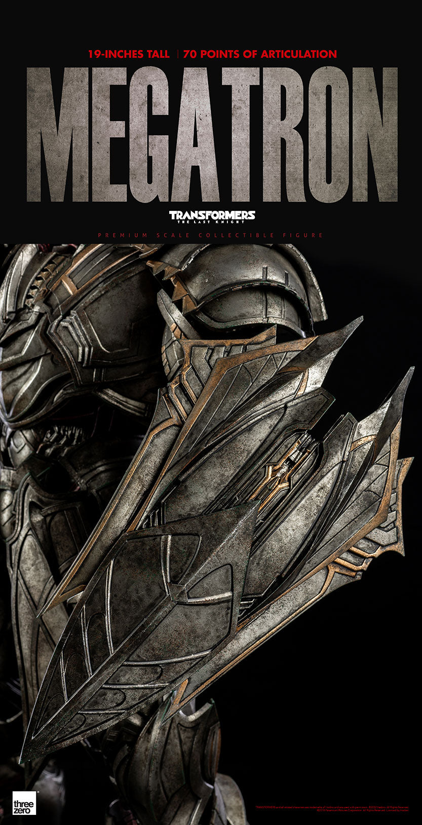 ThreeZero Premium Scale Transformers The Last Knight - Megatron (Deluxe Edition)