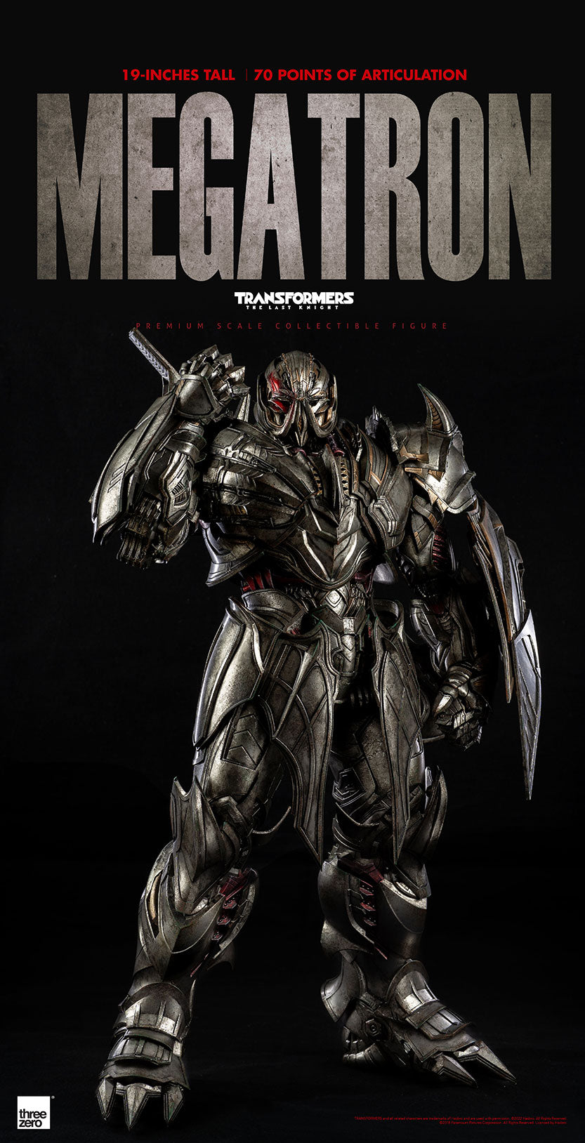 ThreeZero Premium Scale Transformers The Last Knight - Megatron (Deluxe Edition)