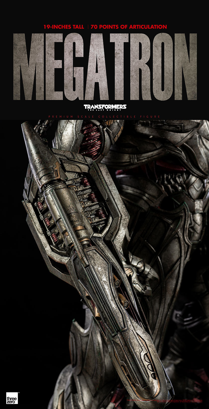 ThreeZero Premium Scale Transformers The Last Knight - Megatron (Deluxe Edition)