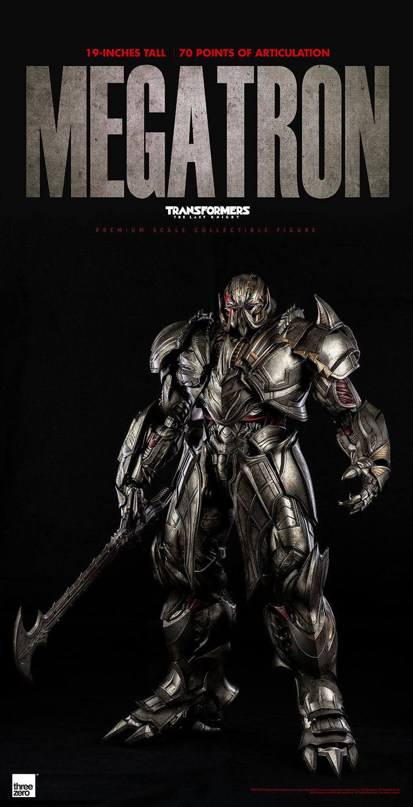 ThreeZero Premium Scale Transformers The Last Knight - Megatron (Deluxe Edition)