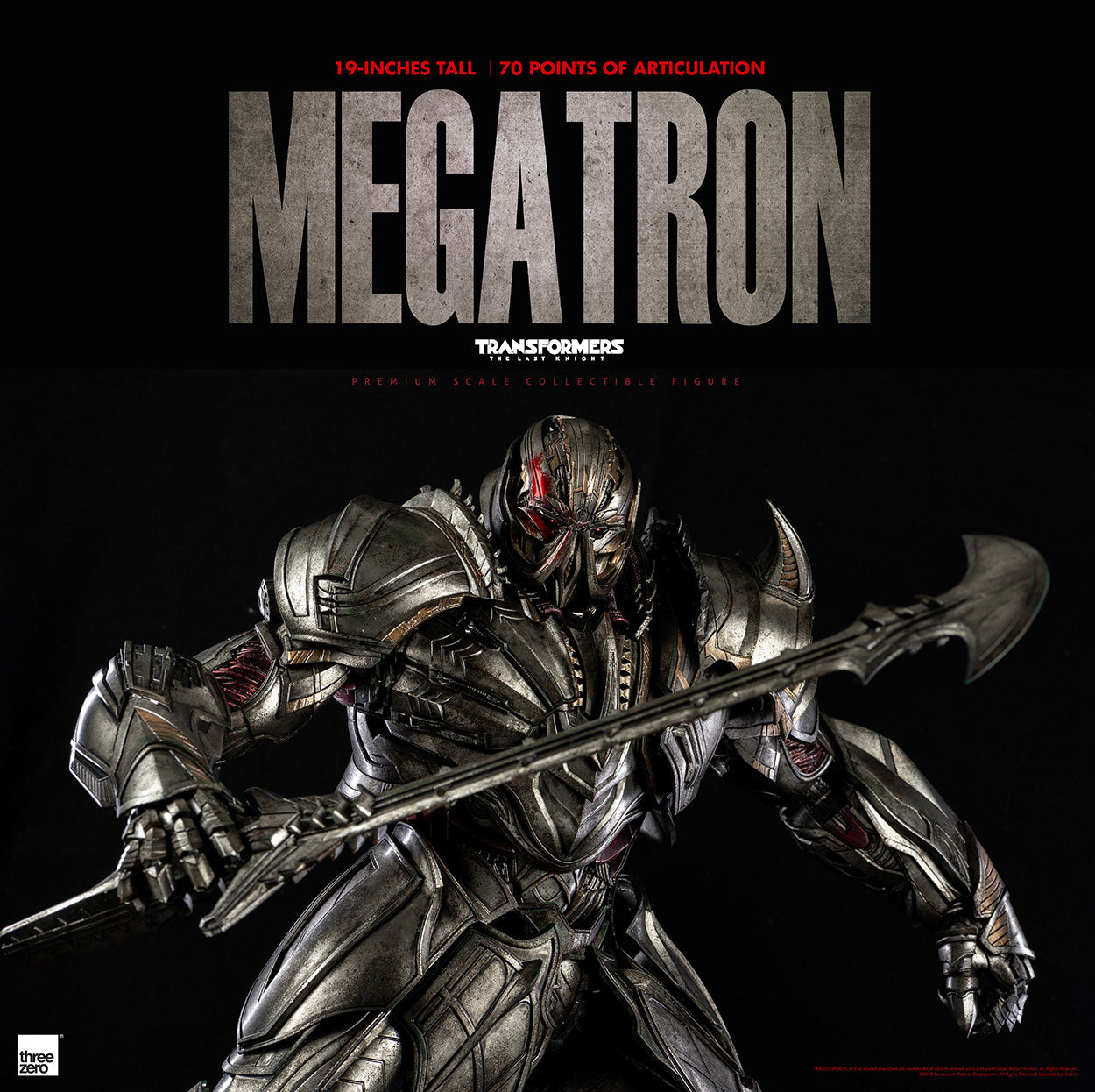 ThreeZero Premium Scale Transformers The Last Knight - Megatron (Deluxe Edition)