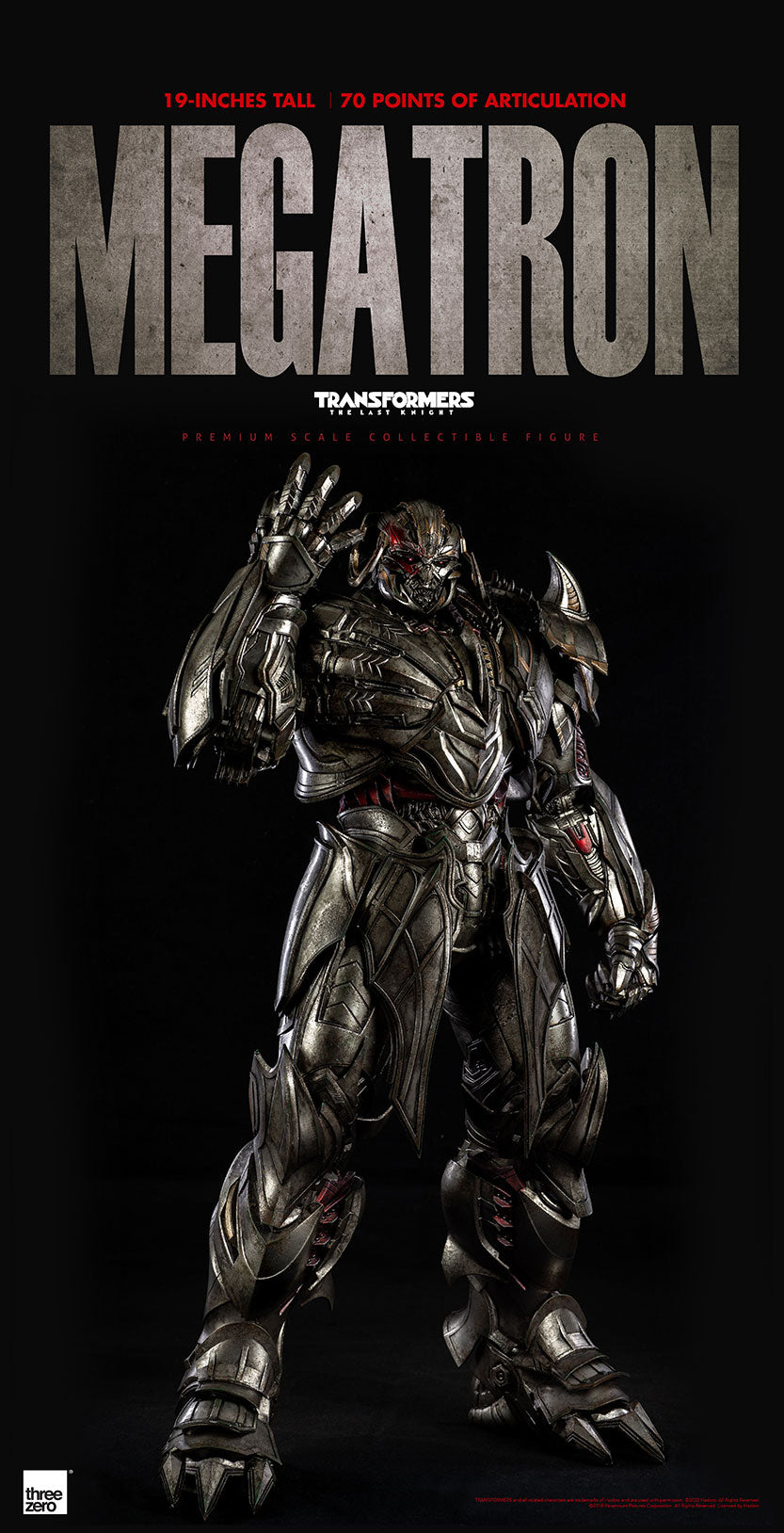 ThreeZero Premium Scale Transformers The Last Knight - Megatron (Deluxe Edition)