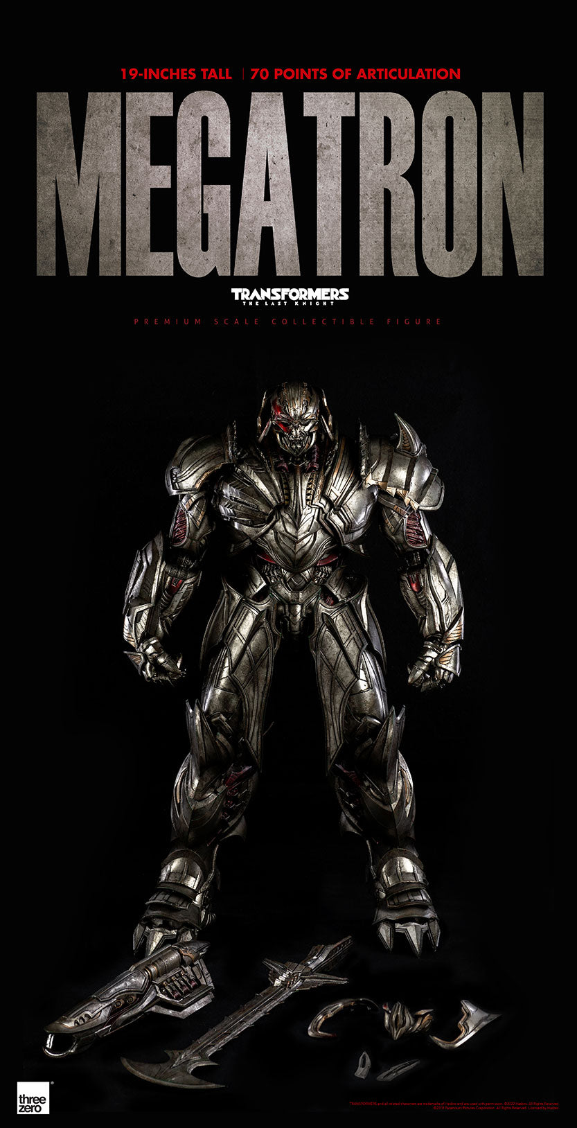 ThreeZero Premium Scale Transformers The Last Knight - Megatron (Deluxe Edition)