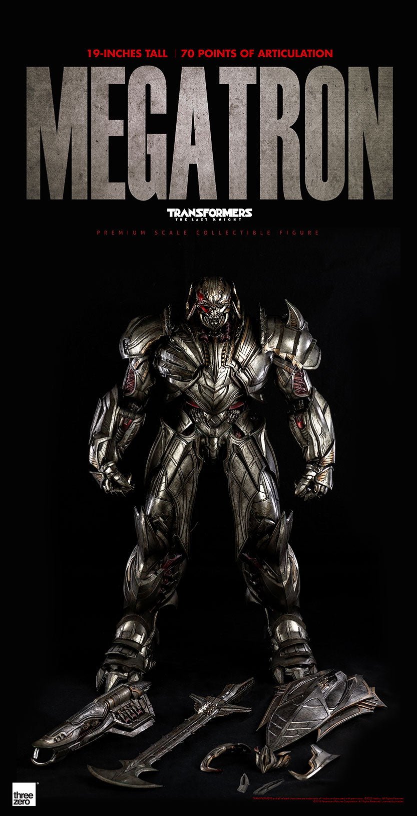 ThreeZero Premium Scale Transformers The Last Knight - Megatron (Deluxe Edition)