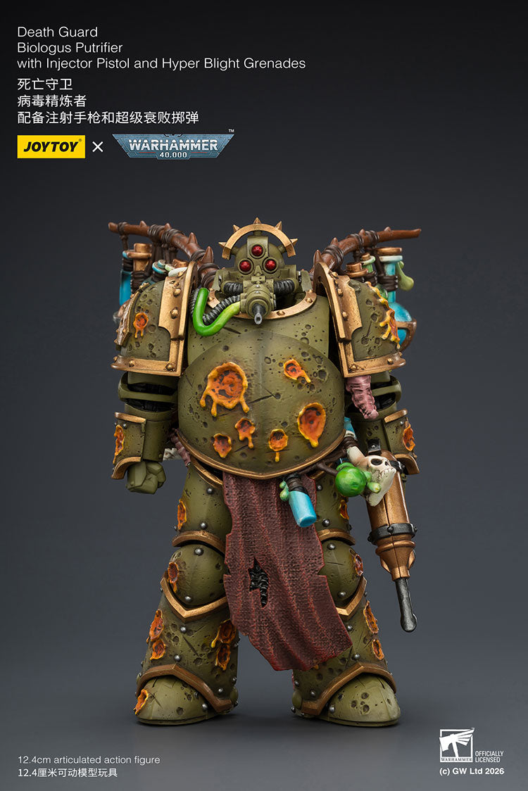Joytoy 1/18 Warhammer 40k Death Guard Biologus Putrifier