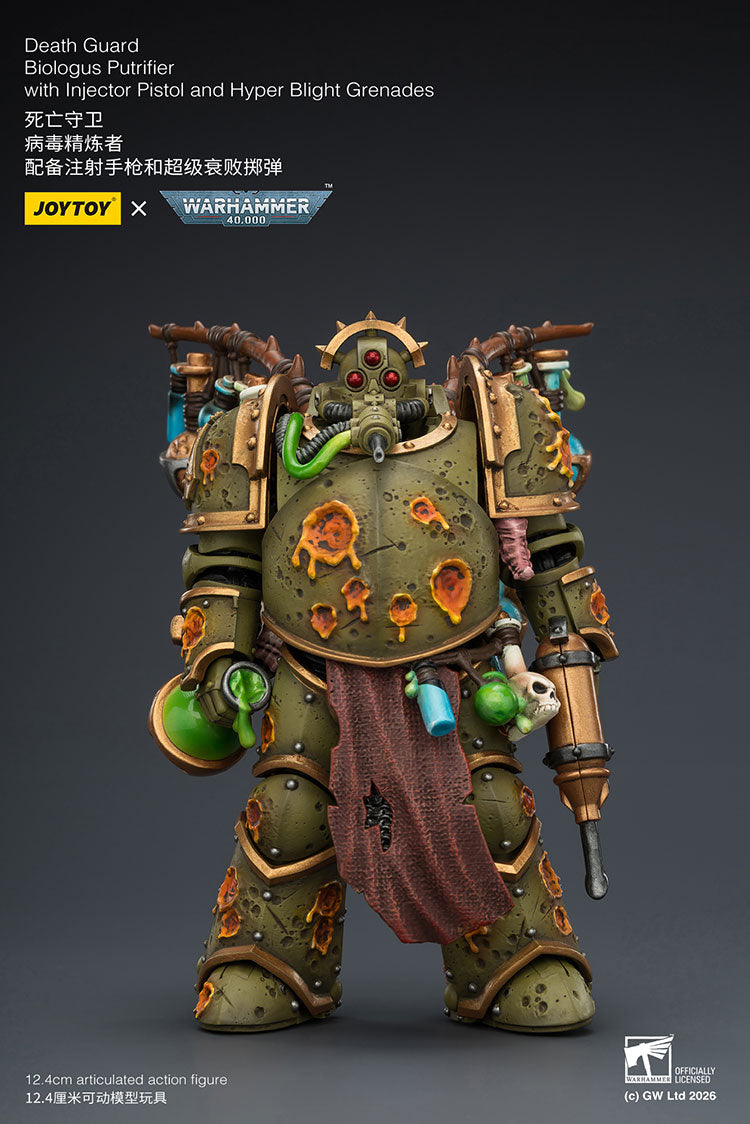 Joytoy 1/18 Warhammer 40k Death Guard Biologus Putrifier
