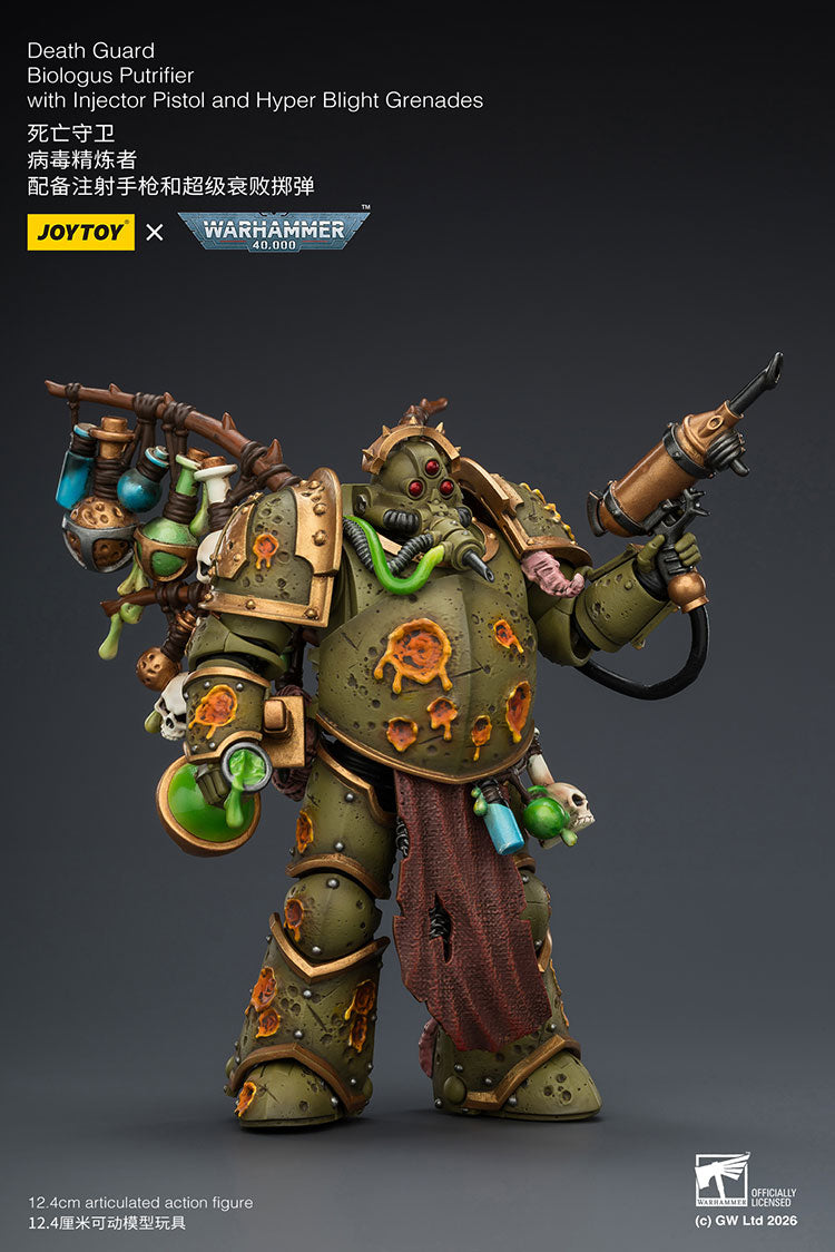 Joytoy 1/18 Warhammer 40k Death Guard Biologus Putrifier
